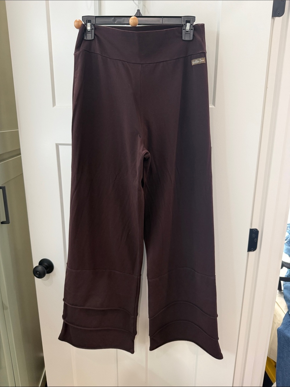 Matilda Jane Wide-Leg Leggings in Deep Brown
